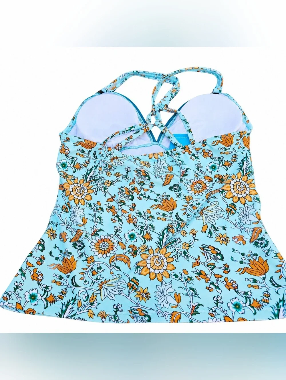 Nwt Boho Floral Tankini Top Medium